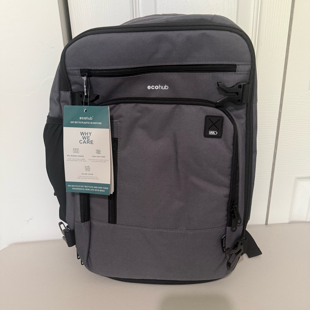 Ecohub Travel Backpack With Padded Laptop Compartment